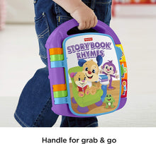 Load image into Gallery viewer, Fisher-Price Laugh &amp; Learn Storybook Rhymes Book [Colors May Vary]