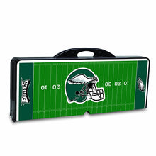 Load image into Gallery viewer, NFL Philadelphia Eagles Football Field Design Portable Folding Table/Seats, Black