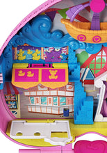 Load image into Gallery viewer, Polly Pocket Tiny is Mighty Theme Park Backpack Compact with Adjustable Straps, 2 Micro Dolls, Ice Cream Cart &amp; Rides For Ages 4 Years Old &amp; Up