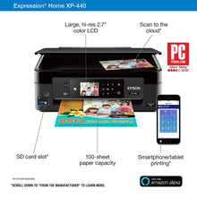 Load image into Gallery viewer, Epson Expression Home XP-440 Wireless Color Photo Printer with Scanner and Copier, Amazon Dash Replenishment Enabled