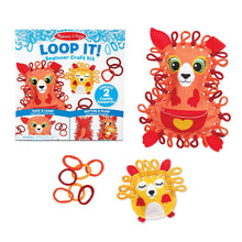 Load image into Gallery viewer, Melissa &amp; Doug Loop It! Cuddly Kangaroos Beginner Craft Kit – Felt Kangaroo and Baby Joey