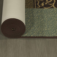 Load image into Gallery viewer, Ottomanson Ottohome Collection Contemporary Damask Design Area Rug with Non-Skid (Non-Slip) Rubber Backing
