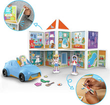 Load image into Gallery viewer, Melissa &amp; Doug Magnetivity Magnetic Building Play Set – Our House with Vehicle (100Piece)