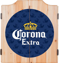 Load image into Gallery viewer, Trademark Gameroom Corona Extra Dart Board Set with Cabinet - Griffin - by Corona