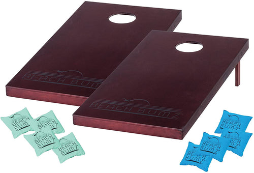 Franklin Sports Beach Bumz 48-Inch or 24-Inch Cornhole Set — Bean Bag Beach Game — Includes 8 Bean Bags for Cornhole — Fun Lawn or Beach Game for the Whole Family