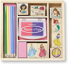 Load image into Gallery viewer, Melissa &amp; Doug Disney Princess Wooden Stamp Set