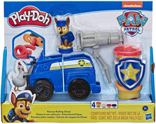 Load image into Gallery viewer, Play-Doh Paw Patrol Rescue Rolling Chase Toy Police Cruiser Figure &amp; Vehicle Set with 4 Non-Toxic Colors