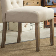 Load image into Gallery viewer, Roundhill Furniture Habit Solid Wood Tufted Parsons Dining Chair