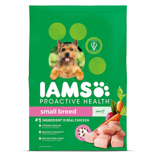 IAMS PROACTIVE HEALTH Small & Toy Breed Adult Dry Dog Food Chicken, 7 lb. Bag