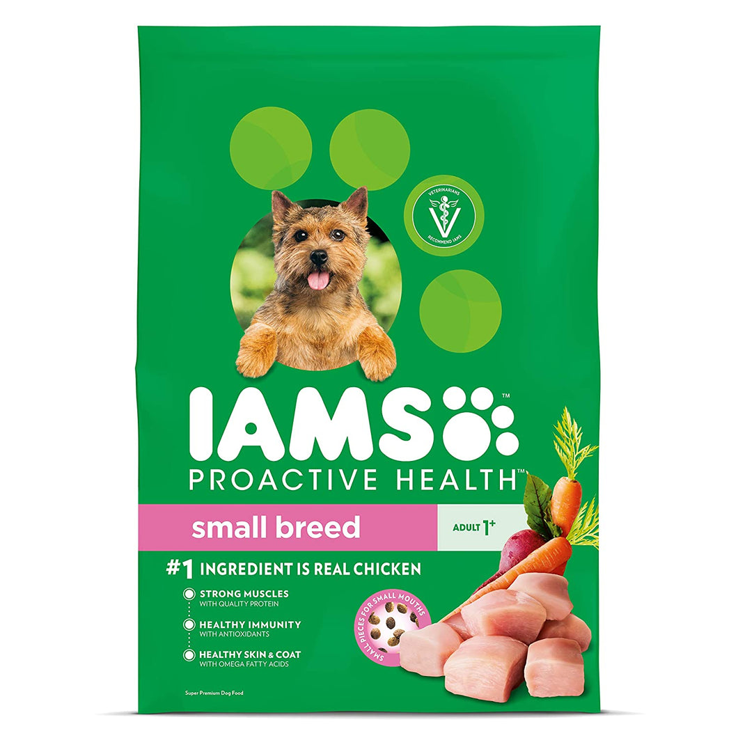 IAMS PROACTIVE HEALTH Small & Toy Breed Adult Dry Dog Food Chicken, 7 lb. Bag