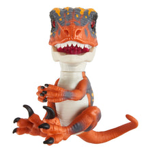 Load image into Gallery viewer, Untamed Raptor by Fingerlings - Blaze (Orange) - Interactive Collectible Dinosaur - By WowWee