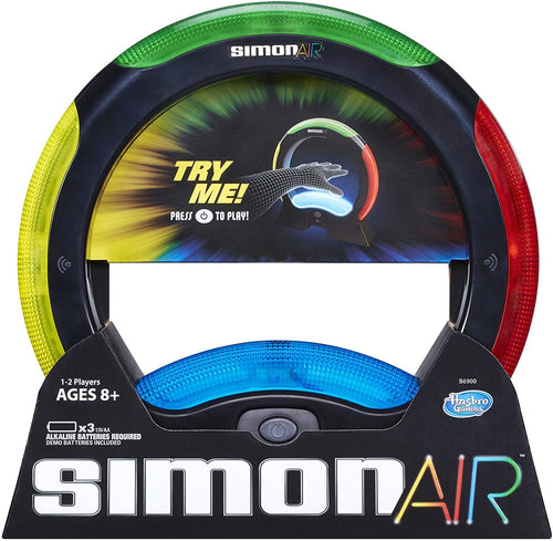 Hasbro Simon Air Game – Touchless Technology – Master the Moves to Win – Solo and 2 Player Mode – A Modern Twist on the Classic Game