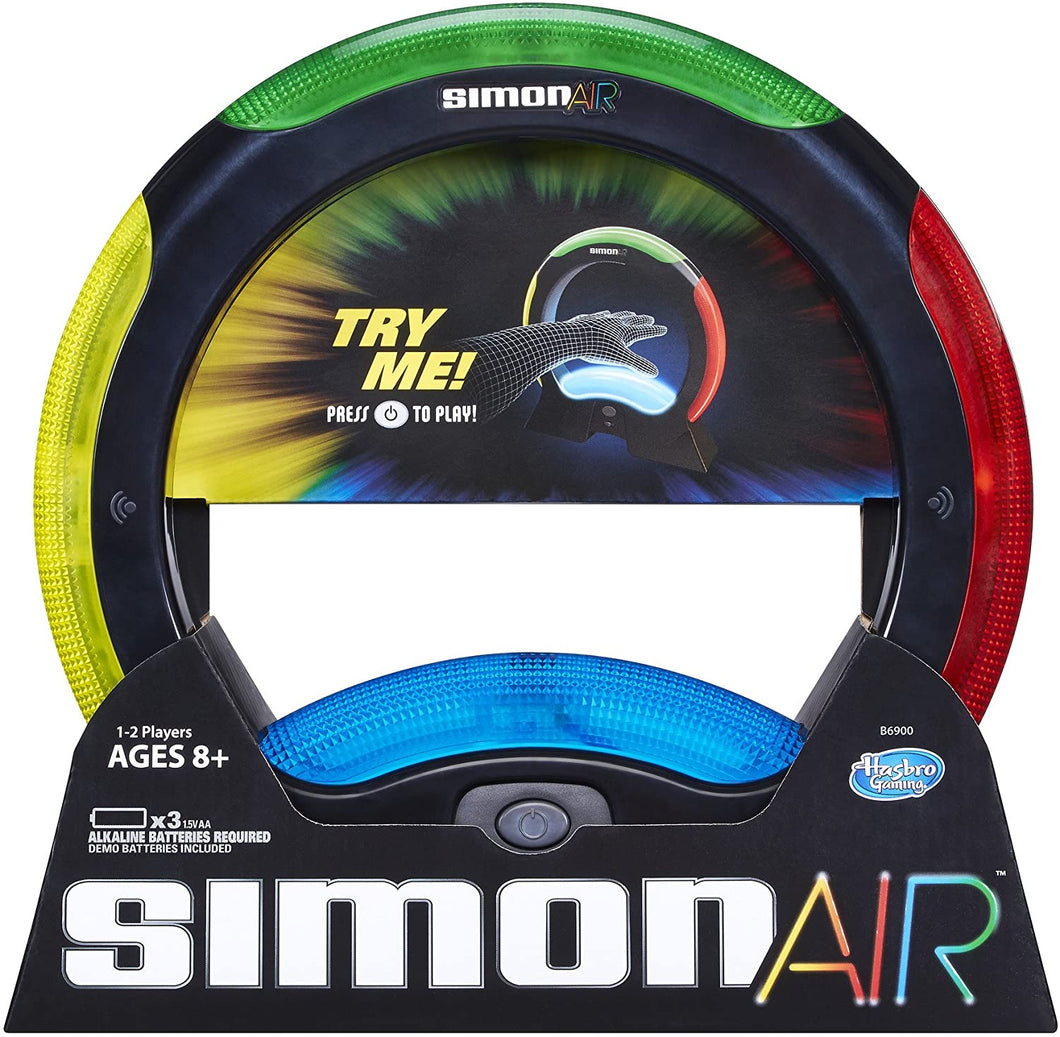 Hasbro Simon Air Game – Touchless Technology – Master the Moves to Win – Solo and 2 Player Mode – A Modern Twist on the Classic Game