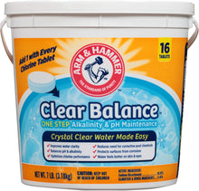 Load image into Gallery viewer, Arm &amp; Hammer Clear Balance Pool Maintenance Tablets, 16 Count, Net Wt. 7LB (3.18kg)