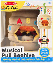 Load image into Gallery viewer, Melissa &amp; Doug K's Kids Musical Pull Beehive - Crinkling, Soft-to-Touch Crib Toy