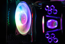 Load image into Gallery viewer, Cooler Master MasterFan MF120 Halo White Edition Duo-Ring Addressable RGB 120mm Fan with 24 Independently-Controlled LEDs, Absorbing Rubber Pads, PWM Static Pressure for Case &amp; Liquid Radiator