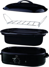 Load image into Gallery viewer, Oster Roaster Oven with Self-Basting Lid, 18 Quart, Black (CKSTRS18-BSB-W)