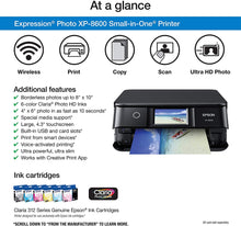 Load image into Gallery viewer, Epson Expression Photo XP-8600 Wireless Color Photo Printer with Scanner and Copier Black