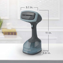 Load image into Gallery viewer, BLACK+DECKER Advanced Handheld Garment / Fabric Steamer with 3 Attachments, Gray/Blue, HGS200