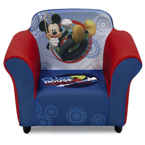 Delta Children Plastic Frame Upholstered Chair, Disney Mickey Mouse
