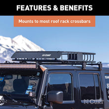 Load image into Gallery viewer, CURT 18115 Universal 42 x 37-Inch Black Steel Roof Rack Rooftop Cargo Carrier