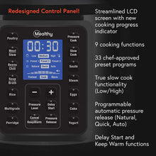 Load image into Gallery viewer, Mealthy MultiPot 9-in-1 Programmable Pressure Cooker with Stainless Steel Pot, Steamer Basket, Full Accessory Kit &amp; Recipe App. Pressure Cook, Slow Cook, Sauté, Egg, HotPot, Rice Cooker, Yogurt, Steam
