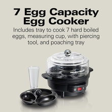 Load image into Gallery viewer, Hamiton Beach 25504 3-in-1 Electric Hard Boiled Egg Cooker
