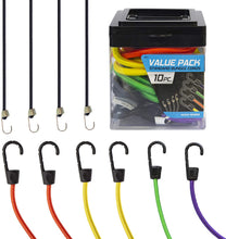 Load image into Gallery viewer, SmartStraps Standard  Bungee Cord Value Pack (20pc) – Secure Light Loads Such as Coolers, Luggage and Gas Cans –, Versatile, Economical Bungees in a Variety of Sizes