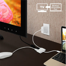 Load image into Gallery viewer, Macally USB-C to HDMI Adapter, 3 Port USB 3.0 Convertor, and 1 Type C Pass-Through Power Delivery Charging Port for MacBook Pro 2017 / 2016, Macbook 12-inch, Chromebook, XPS, etc (UCHDMI4K)