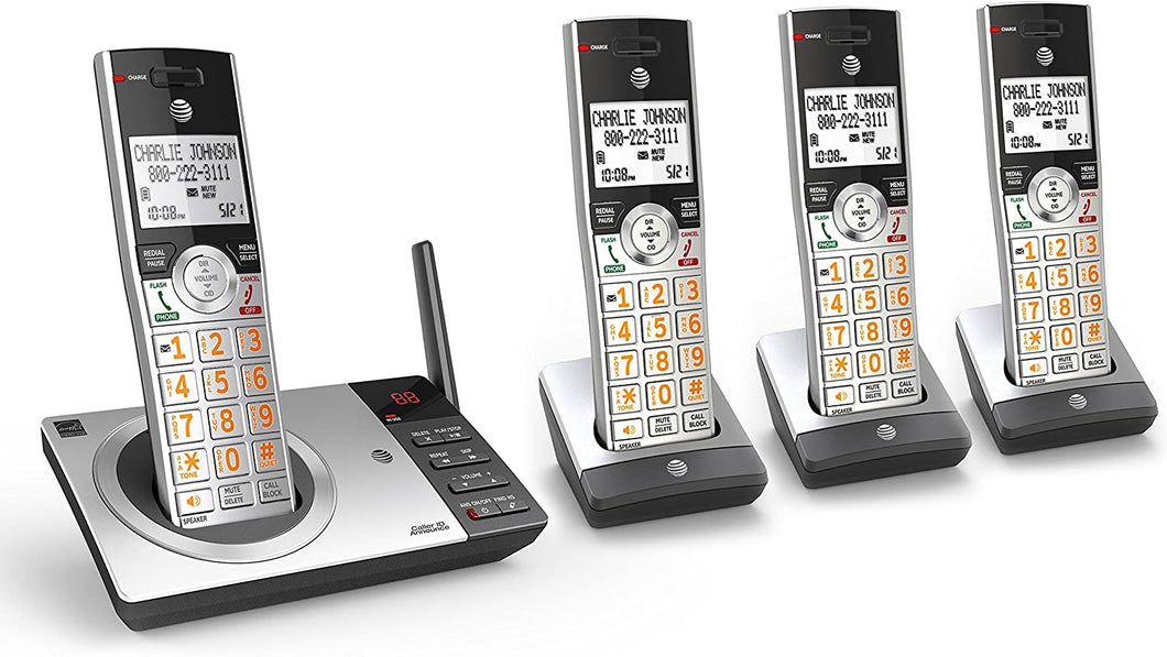 AT&T CL82207 DECT 6.0 Expandable Cordless Phone with Answering System & Smart Call Blocker