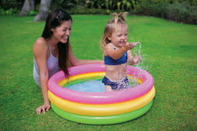 Load image into Gallery viewer, Intex Sunset Glow Inflatable Colorful Baby Swimming Pool, Multicolored, Set of 3