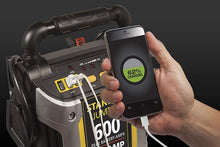 Load image into Gallery viewer, STANLEY J309 JUMPiT Portable Power Station Jump Starter: 600 Peak/300 Instant Amps, 3.1A USB Ports, Battery Clamps