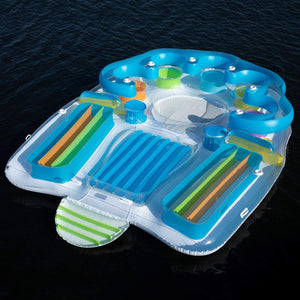 SunPleasureInflatable Tropical Tahiti Floating Island for up to 7 People