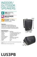 Load image into Gallery viewer, Dual Electronics High Performance Indoor, Outdoor &amp; Bookshelf Studio Monitor Speakers