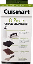 Load image into Gallery viewer, Cuisinart 8 Piece Griddle Cleaning Kit – Includes Sturdy Scraper, Cleaning Handle, 3 Cleaning Pads, 2 Cleaning Screens, Squirt Bottle