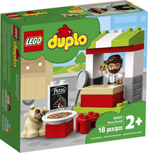 Load image into Gallery viewer, LEGO DUPLO Town Pizza Stand 10927 Pretend Play Pizza Set for Toddlers, Learning Toy for Kids Ages 2 and Over, New 2020 (18 Pieces)