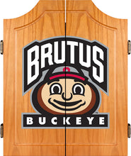 Load image into Gallery viewer, NCAA Ohio State University Wood Dart Cabinet Set