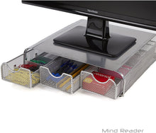 Load image into Gallery viewer, Mind Reader Perch Monitor Stand Desk Organizer