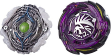 Load image into Gallery viewer, BEYBLADE Burst Turbo Slingshock Dual Pack Morrigna M4 &amp; Tornado-X Yegdrion Y4 -- 2 Right-Spin Battling Tops, Age 8+