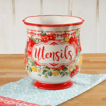 Load image into Gallery viewer, The Pioneer Woman Pioneer Vintage Floral 6.75-Inch Utensil Holder