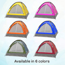 Load image into Gallery viewer, Wakeman 2-Person Tent, Dome Tents for Camping with Carry Bag Outdoors (Camping Gear for Hiking, Backpacking, and Traveling) - RED