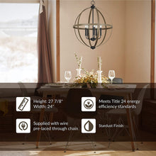 Load image into Gallery viewer, Sea Gull Lighting 5251005-846 Calhoun Five Light Chandelier Hanging Modern Fixture, Stardust