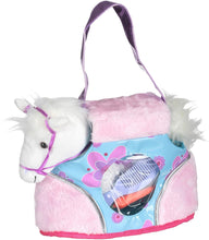 Load image into Gallery viewer, Pucci Pups Friends Pony White Horse with carrier and accessories