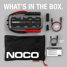 Load image into Gallery viewer, NOCO Boost Pro GB150 3000 Amp 12-Volt UltraSafe Portable Lithium Jump Starter, Car Battery Booster Pack, And Jumper Cables For Up To 9-Liter Gasoline And 7-Liter Diesel Engines