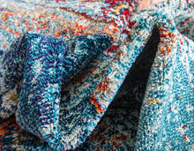 Load image into Gallery viewer, Unique Loom Vita Collection Area Rug, 2' x 6' 7, Turquoise