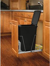 Load image into Gallery viewer, Rev-A-Shelf Single 35 Quart Pull Out Trash Can for Kitchen or Bathroom Cabinet Drawer Storage