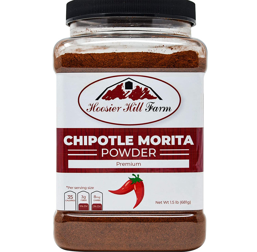 Hoosier Hill Farm Chipotle Morita Powder, 1.5 lbs. Plastic Jar