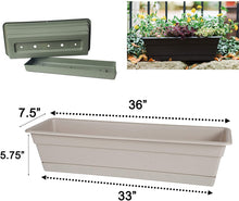 Load image into Gallery viewer, Bloem, Terra DCBT30-46 Dura Cotta Plant Window Box, 30-Inch