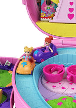 Load image into Gallery viewer, Polly Pocket Tiny is Mighty Theme Park Backpack Compact with Adjustable Straps, 2 Micro Dolls, Ice Cream Cart &amp; Rides For Ages 4 Years Old &amp; Up