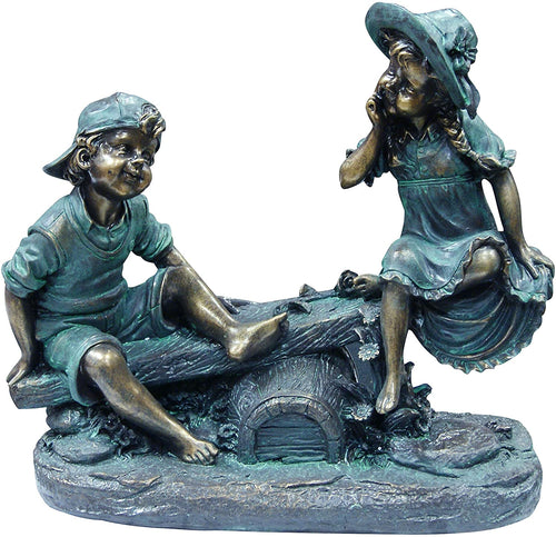 Alpine Corporation GXT262 Alpine Statue, Medium, Bronze